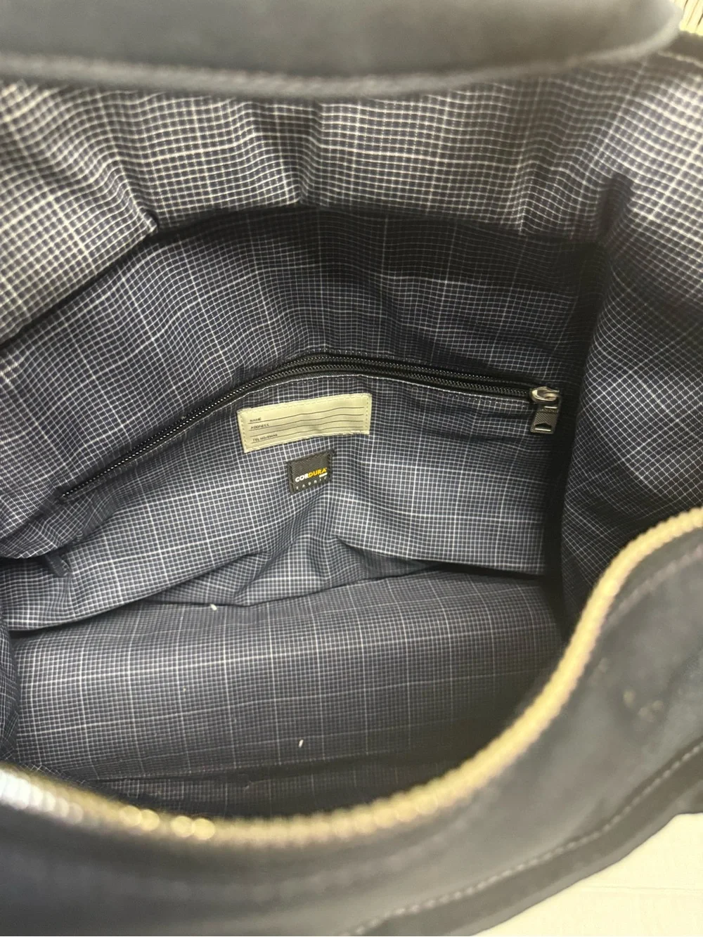 Navy Canvas Convertible Brief Tote - Men
